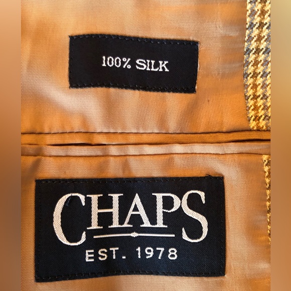 Ralph Lauren CHAPS All Silk Houndstooth Jacket Size 42L - Picture 14 of 14